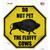 Do Not Pet Fluffy Cow Wholesale Novelty Octagon Sticker Decal