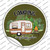 Camping Is My Happy Place Wholesale Novelty Circle Sticker Decal