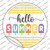 Hello Summer Popsicle Wholesale Novelty Circle Sticker Decal