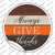 Always Give Thanks Wholesale Novelty Circle Sticker Decal