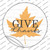 Give Thanks Leaf Wholesale Novelty Circle Sticker Decal