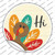 Turkey Says Hi Wholesale Novelty Circle Sticker Decal