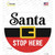 Santa Stop Here Wholesale Novelty Circle Sticker Decal