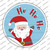 Santa Says Ho Ho Ho Wholesale Novelty Circle Sticker Decal