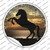 Rearing Horse Silhouette Wholesale Novelty Circle Sticker Decal