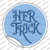 Her Trick Blue Wholesale Novelty Circle Sticker Decal