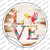 Love Colorful Chicken Wholesale Novelty Circle Sticker Decal