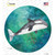 Whale Aqua Wholesale Novelty Circle Sticker Decal