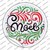 Noel Christmas Wholesale Novelty Circle Sticker Decal