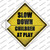 Slow Down Children At Play Wholesale Novelty Diamond Sticker Decal