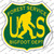 Bigfoot Dept Forest Service Wholesale Novelty Highway Shield Sticker Decal