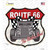 Grey Hot Rod Front Route 66 Wholesale Novelty Highway Shield Sticker Decal
