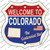 Colorado Established Wholesale Novelty Highway Shield Sticker Decal