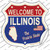 Illinois Established Wholesale Novelty Highway Shield Sticker Decal