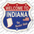 Indiana Established Wholesale Novelty Highway Shield Sticker Decal