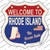 Rhode Island Established Wholesale Novelty Highway Shield Sticker Decal
