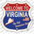 Virginia Established Wholesale Novelty Highway Shield Sticker Decal