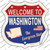 Washington Established Wholesale Novelty Highway Shield Sticker Decal