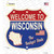 Wisconsin Established Wholesale Novelty Highway Shield Sticker Decal