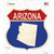 Arizona Silhouette Wholesale Novelty Highway Shield Sticker Decal