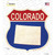 Colorado Silhouette Wholesale Novelty Highway Shield Sticker Decal