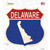 Delaware Silhouette Wholesale Novelty Highway Shield Sticker Decal