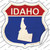 Idaho Silhouette Wholesale Novelty Highway Shield Sticker Decal