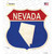 Nevada Silhouette Wholesale Novelty Highway Shield Sticker Decal