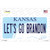 Lets Go Brandon KS Wholesale Novelty Sticker Decal