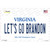 Lets Go Brandon VA Wholesale Novelty Sticker Decal