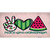 Peace Love Watermelon Wholesale Novelty Sticker Decal