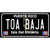 Toa Baja Puerto Rico Black Wholesale Novelty Sticker Decal