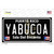 Yabucoa Puerto Rico Black Wholesale Novelty Sticker Decal