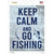 Keep Calm Go Fishing Wholesale Novelty Rectangle Sticker Decal