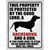 Protected By Good Lord Dachshund Gun Wholesale Novelty Rectangle Sticker Decal