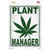 Plant Manager Wholesale Novelty Rectangle Sticker Decal