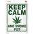 Keep Calm Smoke Pot Wholesale Novelty Rectangle Sticker Decal