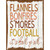 Flannels Bonfires Smores Wholesale Novelty Rectangle Sticker Decal