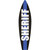 Sheriff Blue Line Wholesale Novelty Surfboard Sticker Decal