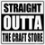 Straight Outta Craft Store Wholesale Novelty Square Sticker Decal