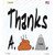 Thanks A Shit Ton Wholesale Novelty Square Sticker Decal