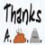 Thanks A Shit Ton Wholesale Novelty Square Sticker Decal