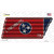 Lynchburg Tennessee Flag Wholesale Novelty Corrugated Effect Tennessee Shape Sticker Decal