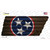 Blue Tri Star Dark Wood Wholesale Novelty Corrugated Effect Tennessee Shape Sticker Decal