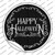 Happy Halloween Black Wholesale Novelty Circle Sticker Decal