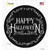 Happy Halloween Black Wholesale Novelty Circle Sticker Decal