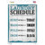 Laundry Schedule Blue Wholesale Novelty Rectangle Sticker Decal