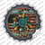 Turquoise Concho Sunflower Wholesale Novelty Bottle Cap Sticker Decal