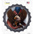 Eagle Claws American Flag Wholesale Novelty Bottle Cap Sticker Decal