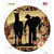 Cowboy With Horse Silhouette Wholesale Novelty Circle Sticker Decal